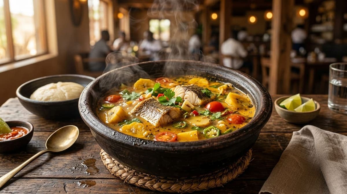 Bouillon de Bar Frais au Canari